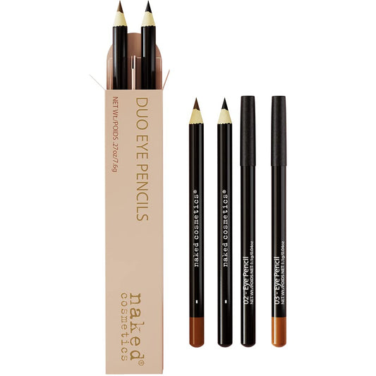 Black Eyeliner & Brown Eyeliner Pencil for Makeup - Waterproof Eyeliner Pencil & Smudge Proof Eyeliner for Women - Smooth Glide & Long Lasting Eyebrow Pencil Eye Liner Set of 2